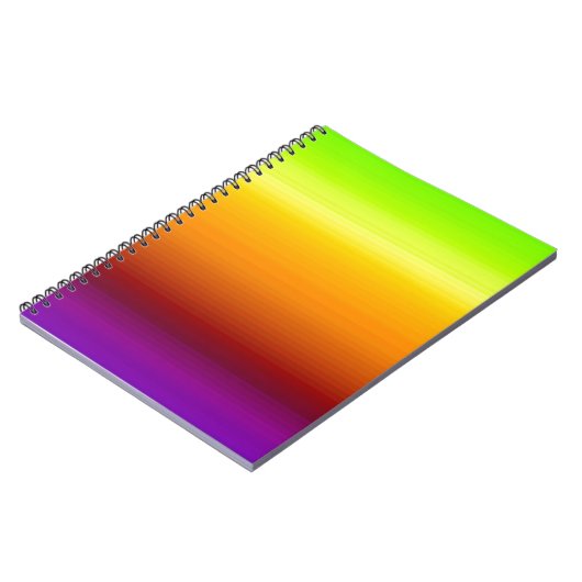 Spektrum horizontaler Farben -3 Notizblock (Linke Seite)