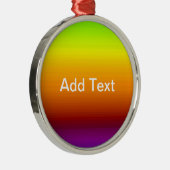 Spektrum horizontaler Farben -3 Ornament Aus Metall (Rechts)