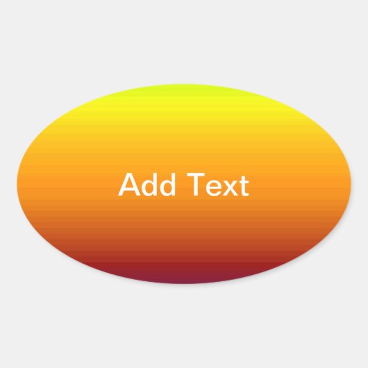 Spektrum horizontaler Farben -3 Ovaler Aufkleber (Vorderseite)