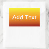 Spektrum horizontaler Farben -3 Rechteckiger Aufkleber (Tasche)