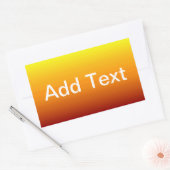 Spektrum horizontaler Farben -3 Rechteckiger Aufkleber (Umschlag)