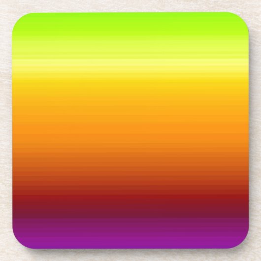 Spektrum horizontaler Farben -3 Untersetzer (Vorderseite)