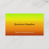 Spektrum horizontaler Farben -3 Visitenkarte (Rückseite)