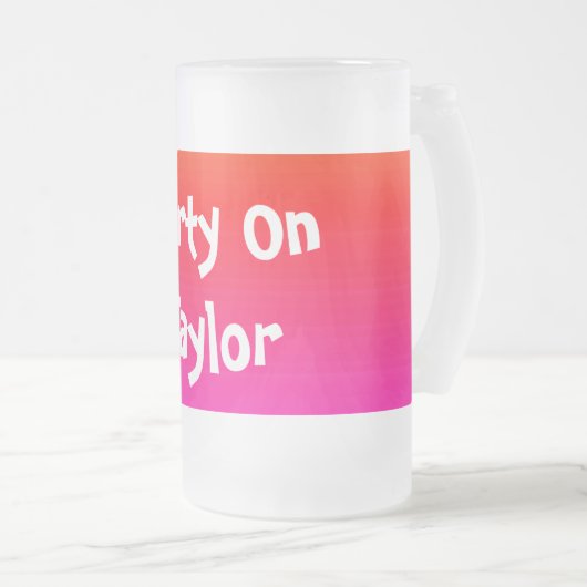 Spektrum horizontaler Farben - 4 Mattglas Bierglas (VorderseiteRechts)