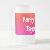 Spektrum horizontaler Farben - 4 Mattglas Bierglas (Vorderseite Links)