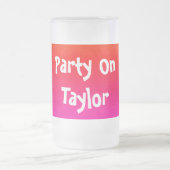 Spektrum horizontaler Farben - 4 Mattglas Bierglas (Mittel)