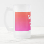 Spektrum horizontaler Farben - 4 Mattglas Bierglas (Links)