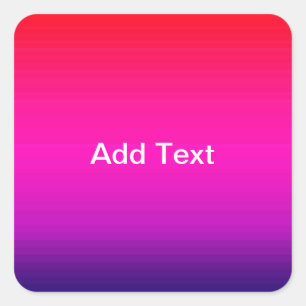 Spektrum horizontaler Farben - 4 Quadratischer Aufkleber