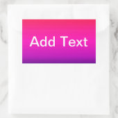 Spektrum horizontaler Farben - 4 Rechteckiger Aufkleber (Tasche)