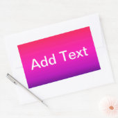 Spektrum horizontaler Farben - 4 Rechteckiger Aufkleber (Umschlag)