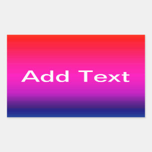 Spektrum horizontaler Farben - 4 Rechteckiger Aufkleber