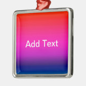 Spektrum horizontaler Farben - 4 Silbernes Ornament (Links)