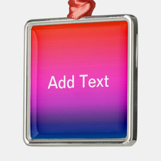 Spektrum horizontaler Farben - 4 Silbernes Ornament (Links)