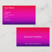 Spektrum horizontaler Farben - 4 Visitenkarte (Vorne/Hinten)