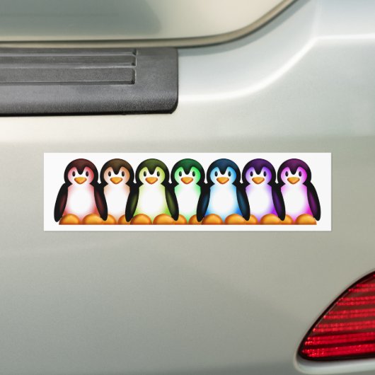Spektrum-Pinguin Autoaufkleber (Auf Auto)