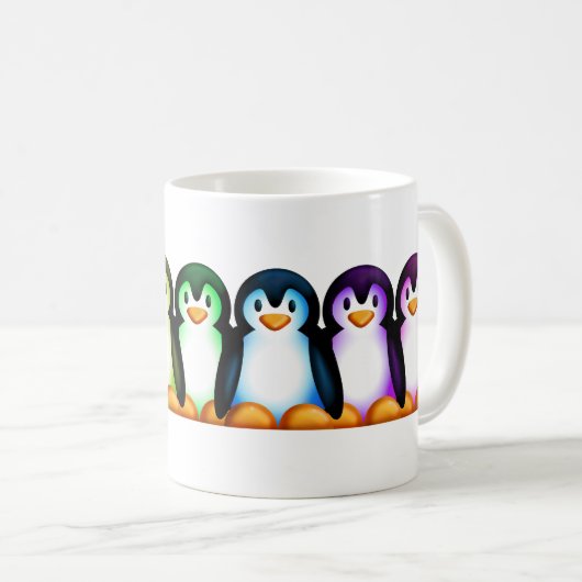 Spektrum-Pinguin Kaffeetasse (VorderseiteRechts)
