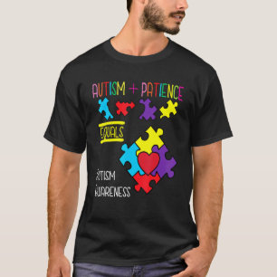Spektrum Regenbogen Puzzle Geduld Und Liebe Autism T-Shirt