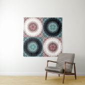 Spektrum Soundwave Mandala-Gitter Wandteppich (Beispiel (Horizontal))