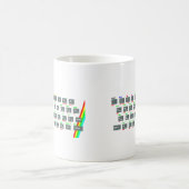 Spektrum-Tasten Sinclairs ZX Kaffeetasse (Mittel)