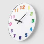 Spektrumfarben Multimodern Große Wanduhr (Winkel)