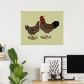 Spekulationen mit Sussex Chickens Poster (Heimbüro)