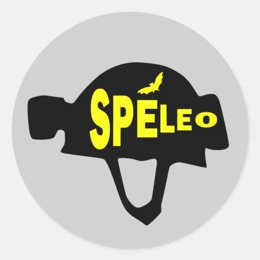 Spéléo-Aufkleber Runder Aufkleber (Vorderseite)