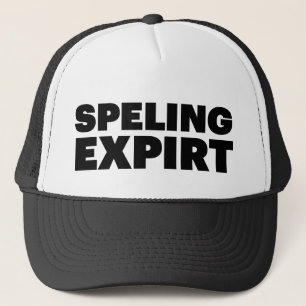 SPELING EXPIRT Spaßslogan-Fernlastfahrerhut Truckerkappe
