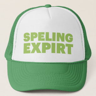 SPELING EXPIRT Spaßslogan-Fernlastfahrerhut Truckerkappe