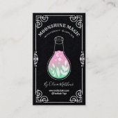 Spell Jar Black Hexcraft Visitenkarte (Vorderseite)