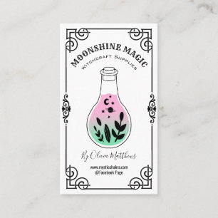 Spell Jar White Hexcraft Visitenkarte