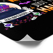 Spell Just Kidding Haldol Halloween Nurse Rn Icu Poster (Ecke)