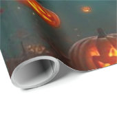 Spellbinding Wicked Halloween Moon Wrap 🌕 Geschenkpapier (Rolleneckpunkt)