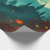 Spellbinding Wicked Halloween Moon Wrap 🌕 Geschenkpapier (Ecke)