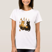 Spellbook & Cauldron Cats T-Shirt (Vorderseite)