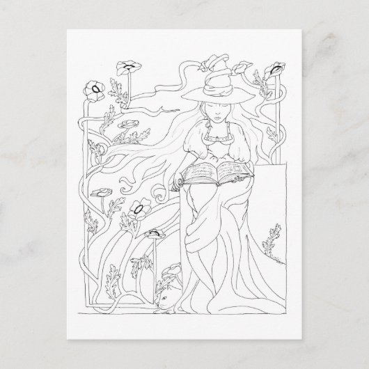 Spellbook Postkarte (Vorderseite)