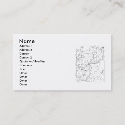 Spellbook Visitenkarte (Vorderseite)