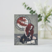 Spellbook Witch Postcard Postkarte (Stehend Vorderseite)