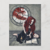 Spellbook Witch Postcard Postkarte (Vorderseite)