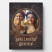 Spellbound besties - Hexes mittelalterliches Gedäc Fotoplatte (Vorderseite)