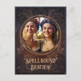 Spellbound besties - Hexes mittelalterliches Gedäc Postkarte