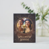 Spellbound besties - Hexes mittelalterliches Gedäc Postkarte (Stehend Vorderseite)