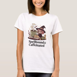 Spellbound & coffeinated Cozy Witz T-Shirt