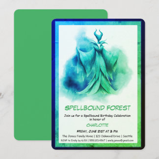 Spellbound Forest – Dark Fairy Birthday Party  Einladung