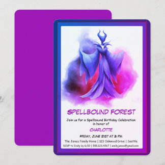 Spellbound Forest – Dark Fairy Birthday Party  Einladung