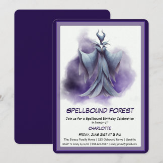 Spellbound Forest – Dark Fairy Birthday Party  Einladung