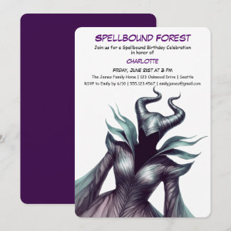 Spellbound Forest – Dark Fairy Birthday Party  Einladung