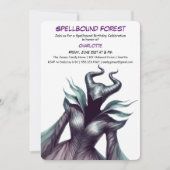 Spellbound Forest – Dark Fairy Birthday Party  Einladung (Vorderseite)