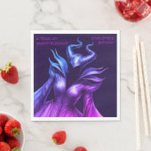 Spellbound Forest – Dark Fairy Birthday Party Serviette (Beispiel)