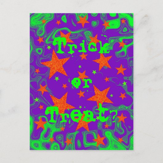Spellbound 'Trick or Treat?' Postkarte (Vorderseite)