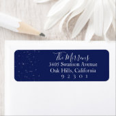Spellbound Winter | Blue Return Address Label (Insitu)